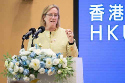 Professor Evelyn Welch, Vice-Chancellor and President of the University of Bristol, speaking at the event