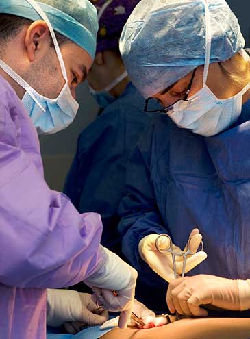 surgeon operating