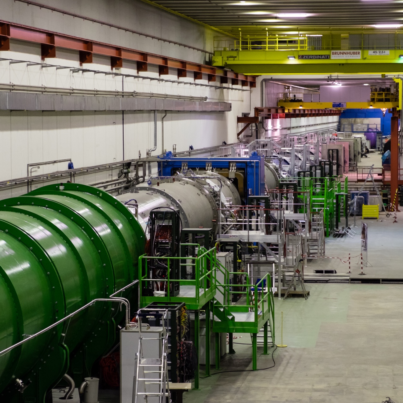 The NA62 detector in the experiment hall