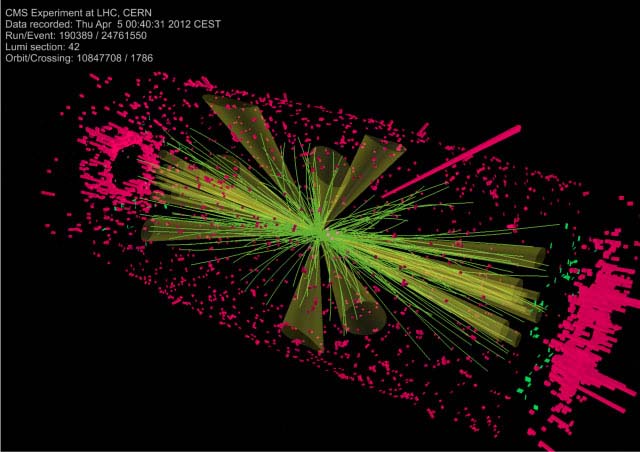 The Large Hadron Collider - collides protons at an energy of 8TeV per beam.