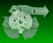 A quantum computer's bits, qubits, can be recycled so that the same powerful calculations can be performed with a fraction of the resources.