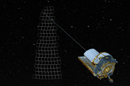 Euclid scans across the night sky using a 'step-and-stare' method, combining separate measurements to form the largest cosmological survey ever conducted in the visible and near-infrared.