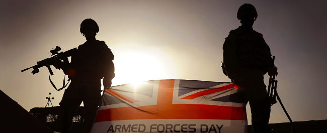 Soldiers on Armed Forces day