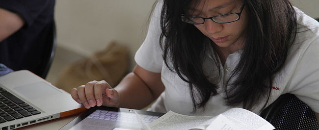 Girl reading