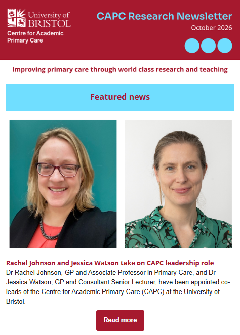 Front page of the CAPC Research Newsletter October 2026.