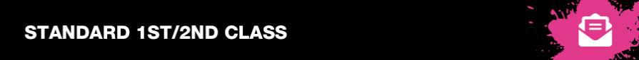 Standard First and Second class mailing banner