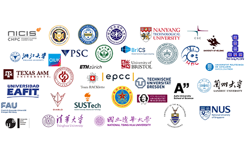 A montage of logos