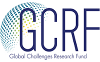 GCRF logo - links to Global Challenges Research Fund on UKRI website
