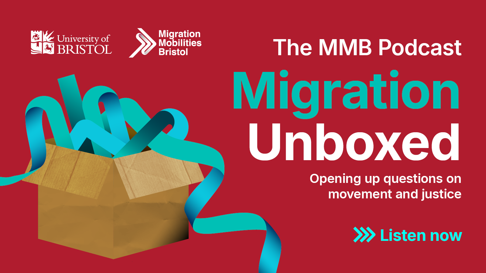 Listen to the MMB podcast 'Migration Unboxed'. Opening up questions on movement and justice.