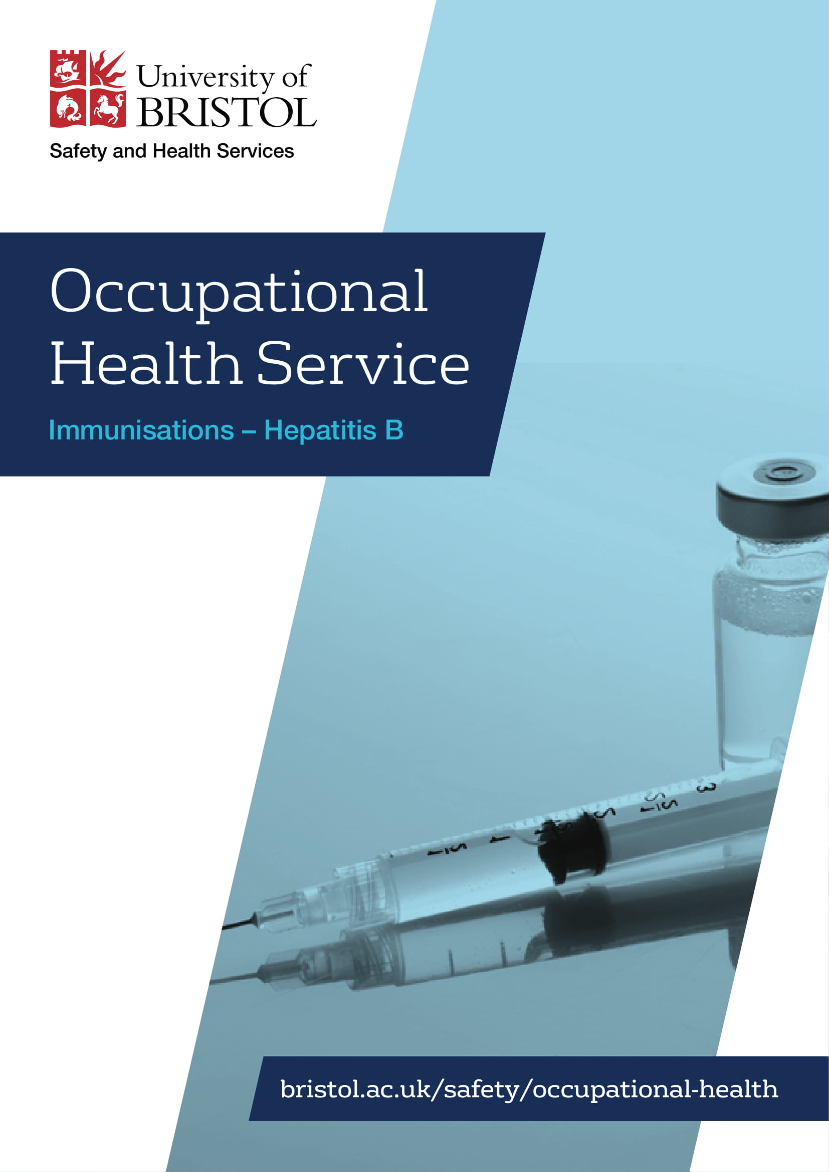Immunisations leaflet front cover