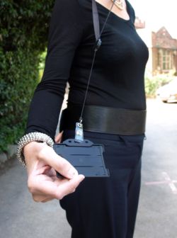 lanyard with yo-yo retractable card holder