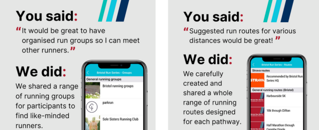 Left image shows has text that reads