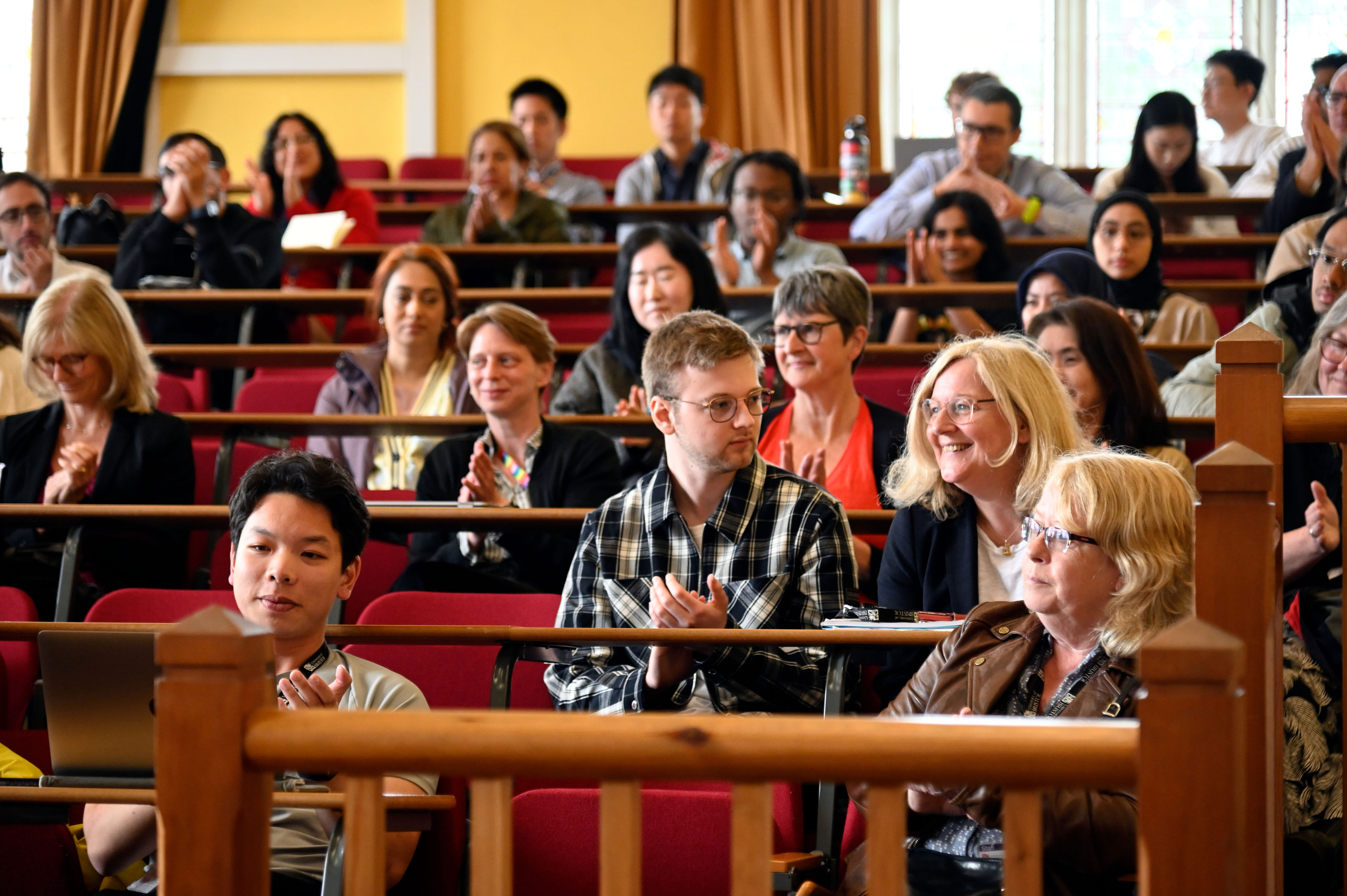 Image shows audience members