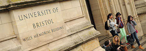 University of Bristol Wills Memorial building steps