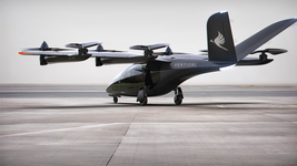 Vertical Aerospace plane on a runway