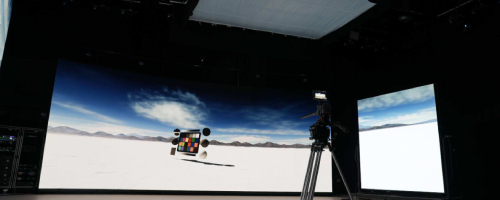 LED volume virtual production screens and camera