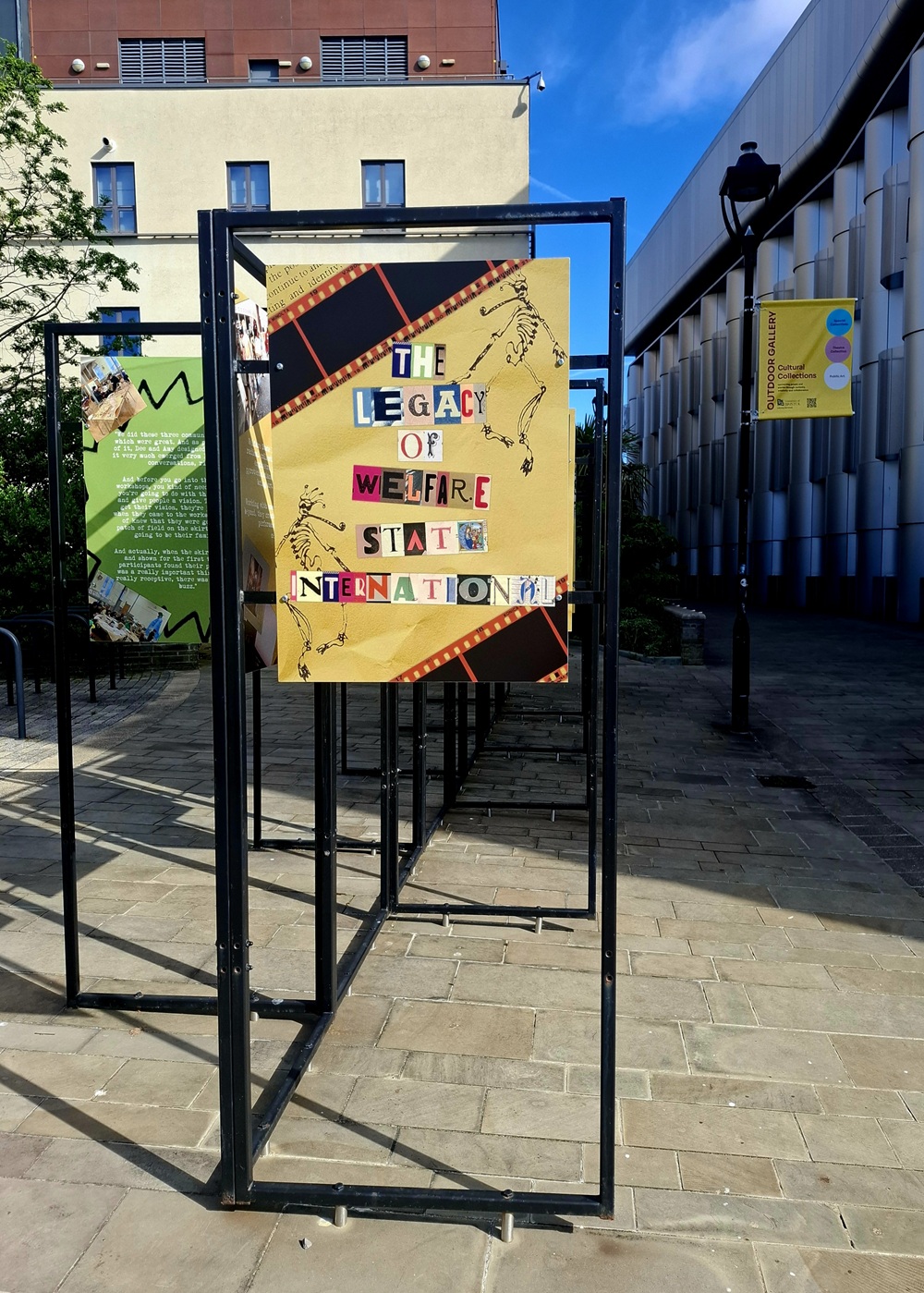 Outdoor exhibition display board