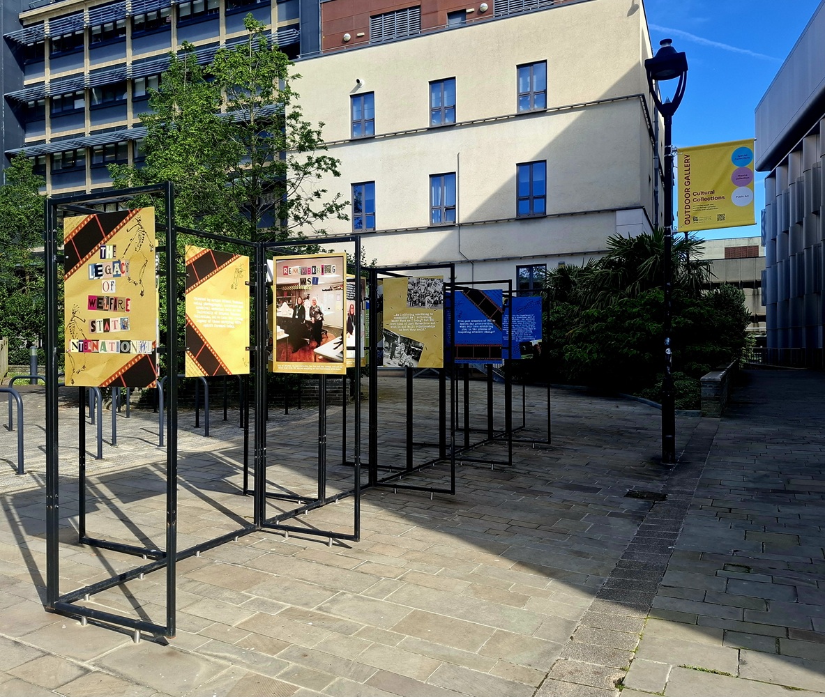 Outdoor exhibition display board