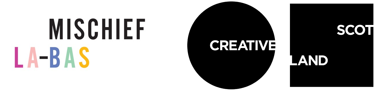 Mischief La Bas and Creative Scotland logos