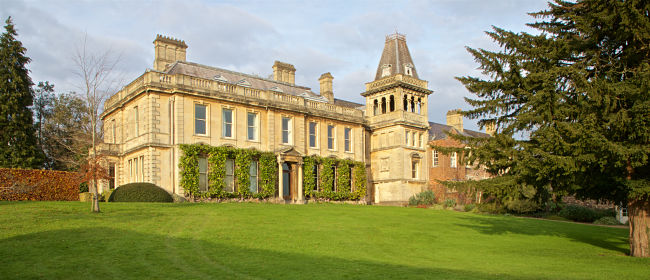 Exterior of Goldney House viewed from the lawns