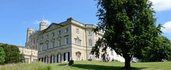 Exterior view of royal fort house from the gardens. 