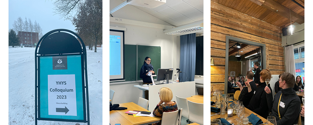 conference signpost and conference speakers