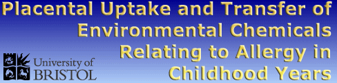 alt="Placental Uptake and Transfer of Environmental Chemicals Relating to Allergy in Childhood Years"